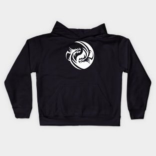 Yin Yang Dragons Symbol Cheeky Witch Kids Hoodie